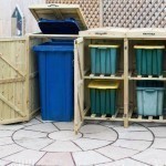 Double Wheelie Bin and Recycling Box Chest