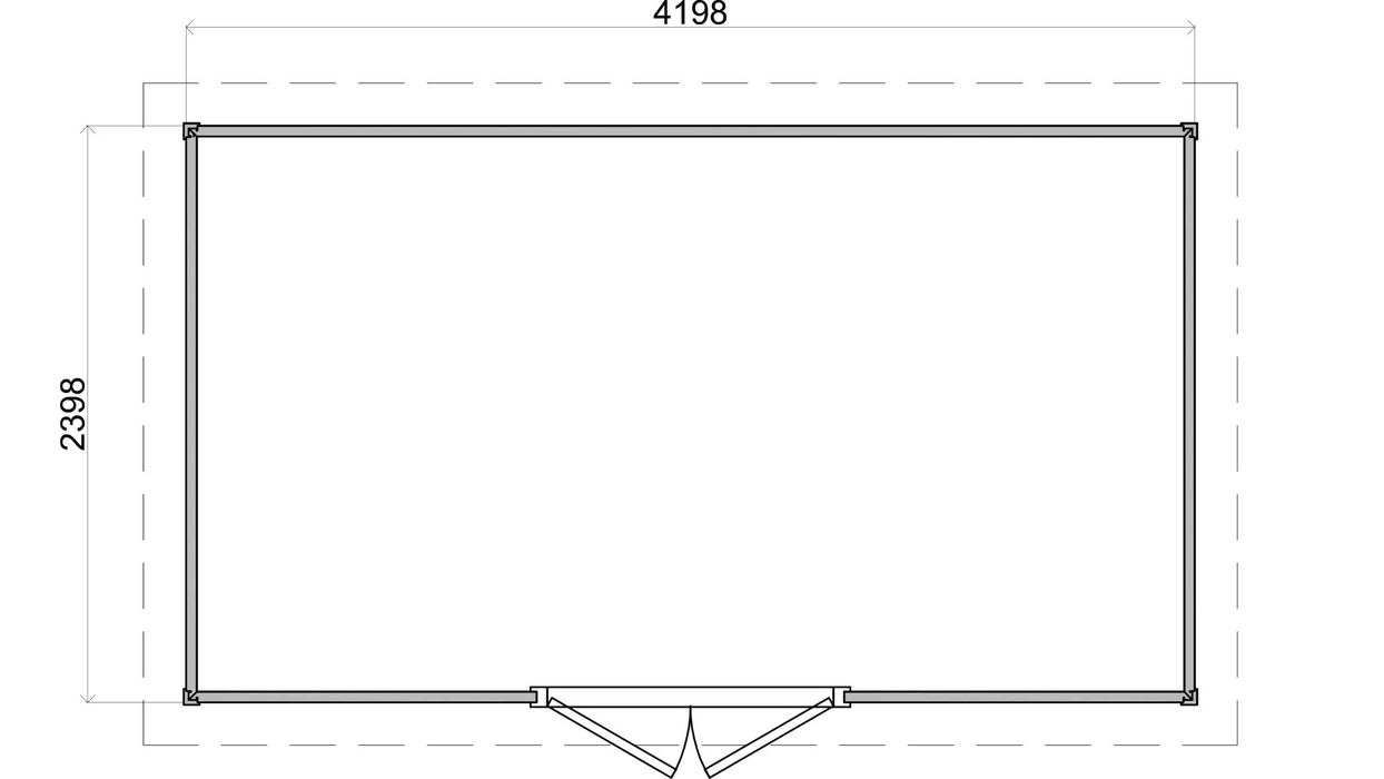 Lugarde Select - Skye Flat Roof Prima Summerhouse 420x240cm