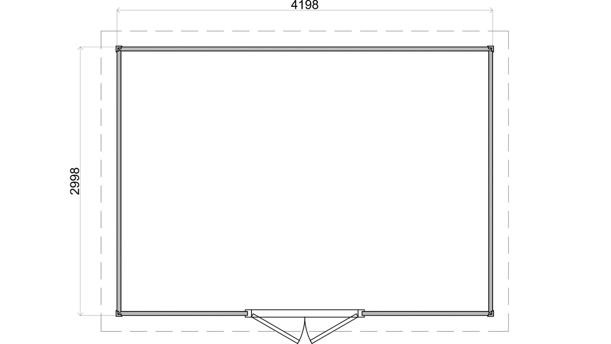 Lugarde Select - Stirling Flat Roof Prima Summerhouse 420x300cm