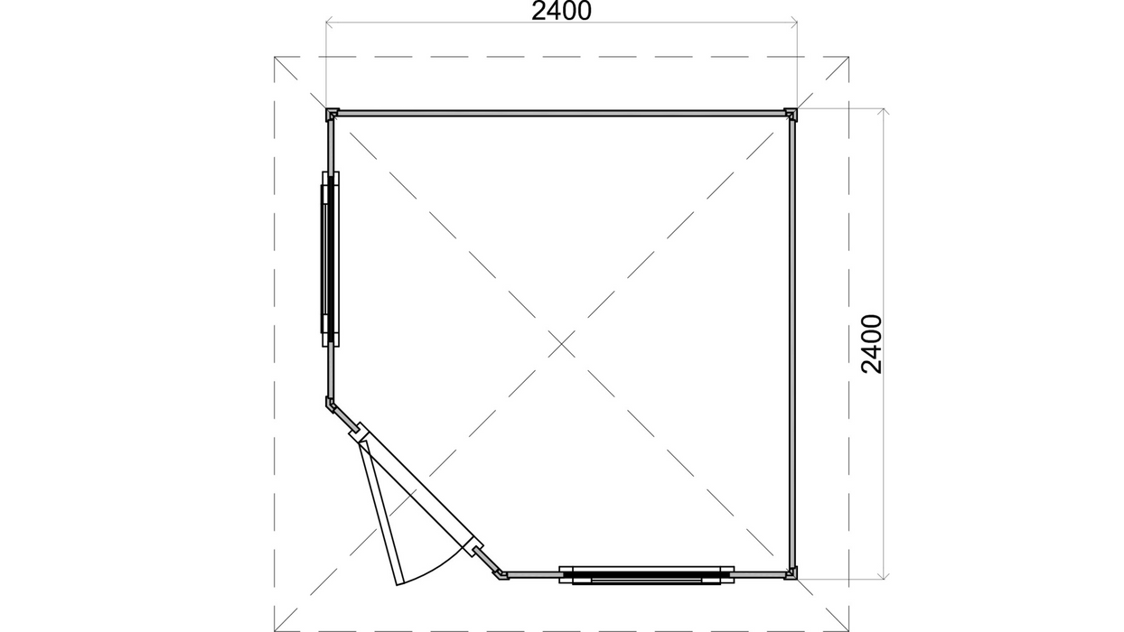 Lugarde Select - Oban Pyramid Roof Prima Summerhouse 240x240cm
