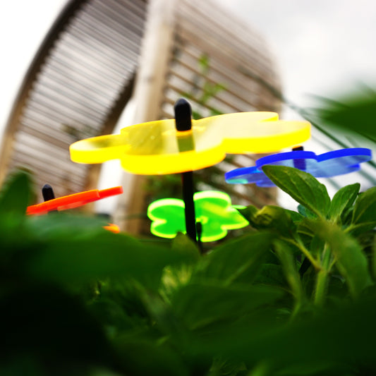 Garden Décor Ornaments Set of 5 'Blossoms' Small