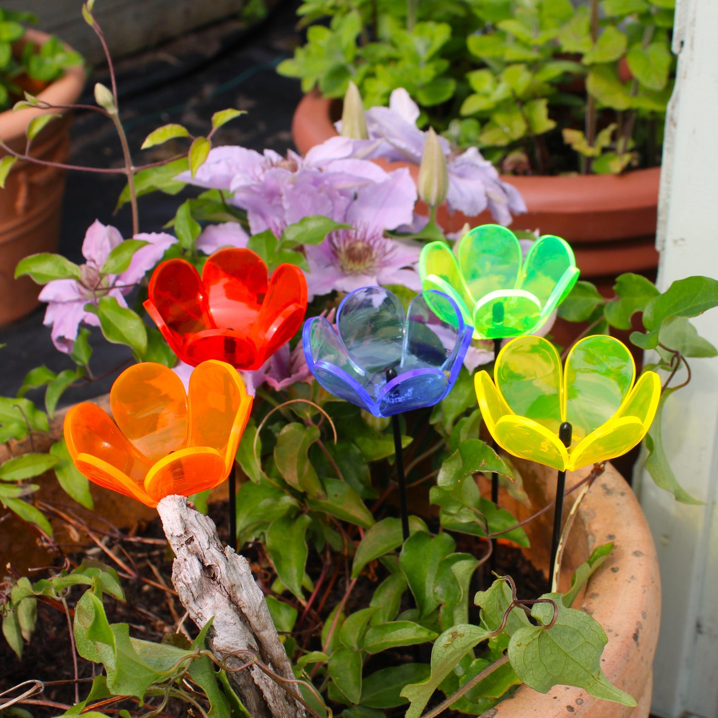 Small SunCatcher Garden Décor Ornament Set of 5 'Tulip'