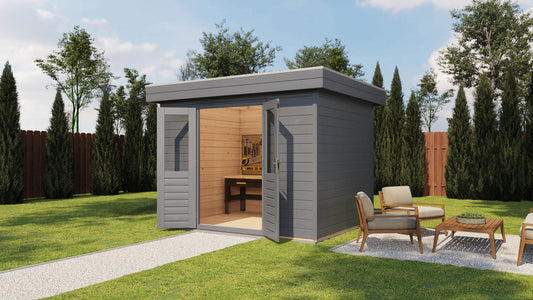 Lugarde Select - Tweed Flat Roof Prima Summerhouse 300x240cm