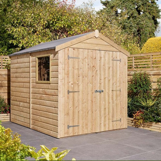 Rowlinson 6' x 8' Premier Shiplap Double Door Apex Shed