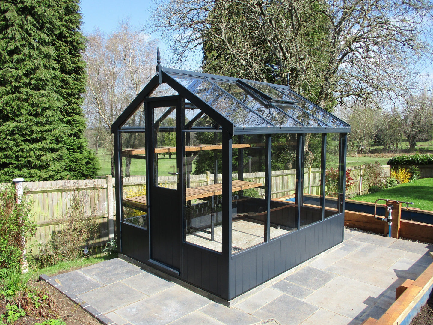 Kingfisher Wooden Greenhouse 6'8x16'9
