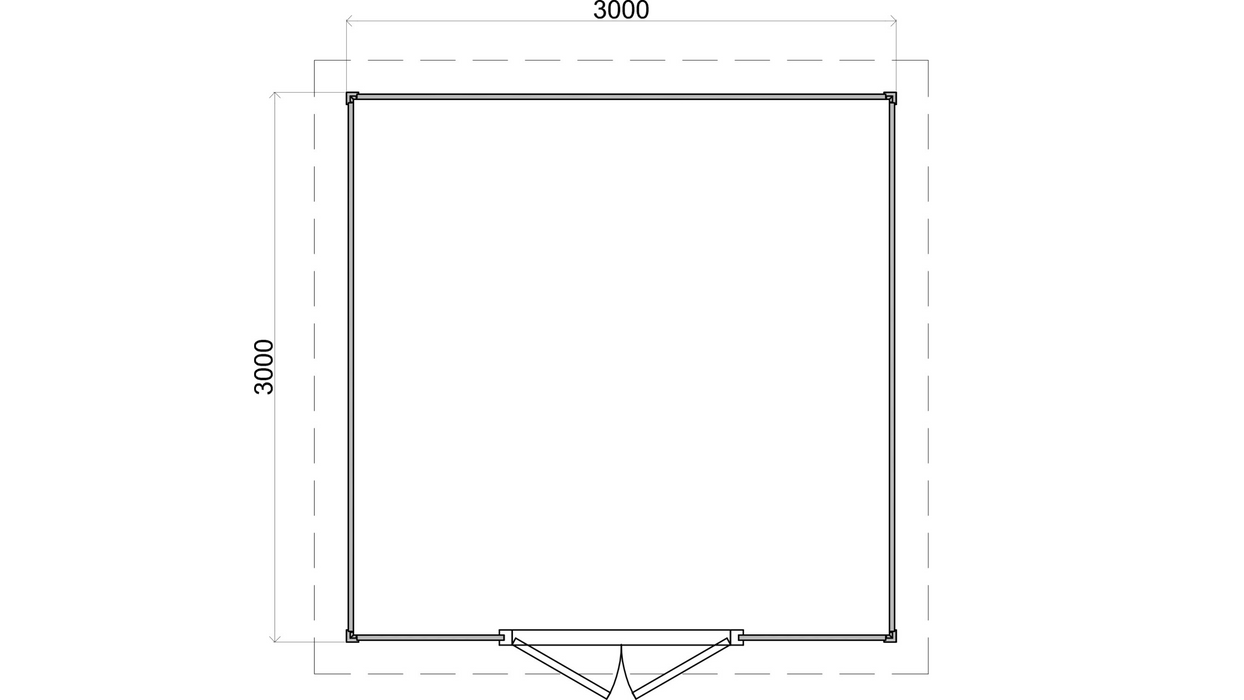 Lugarde Select - Whitby Flat Roof Prima Summerhouse 300x300cm