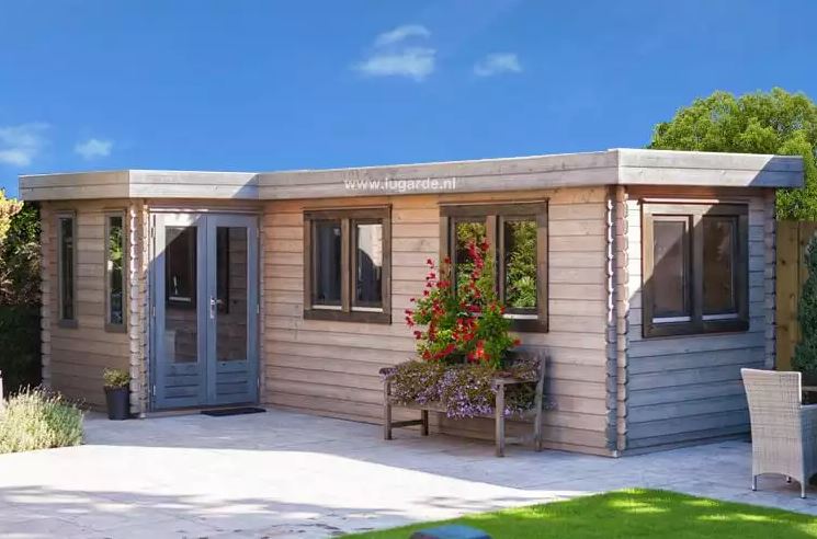 Lugarde Bordeaux 44mm Log Cabin (350x700cm)