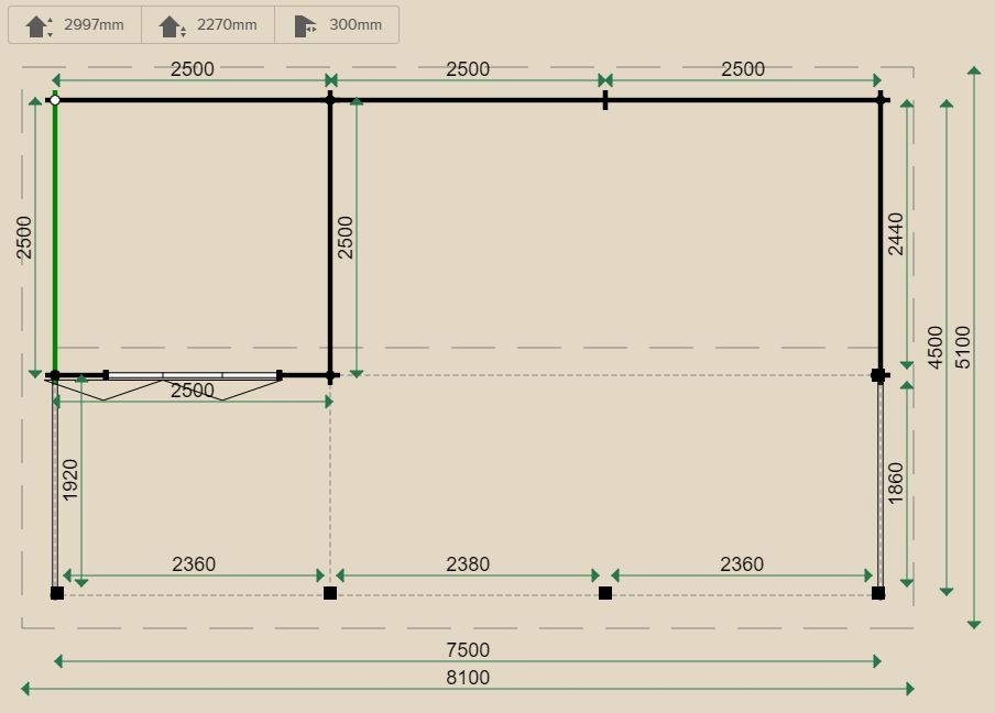 Kingswood Log Cabin 44mm (400cm x 750cm)