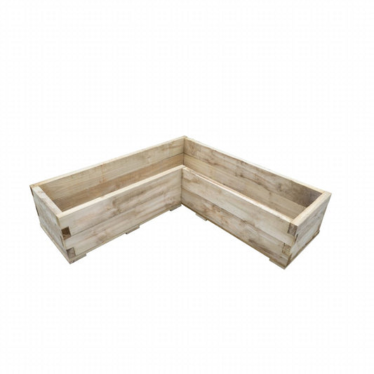 Caledonian Corner Raised Bed - with Base 130 x 130cm
