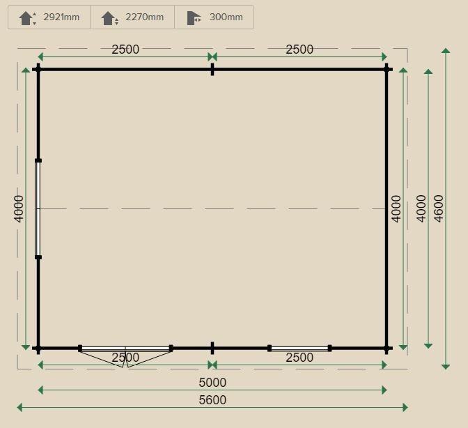 Lugarde Isabel Log Cabin 4m x 5m - including Floor