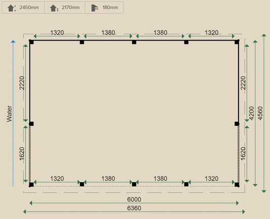 Lugarde Free Standing Gazebo 420cm x 600cm