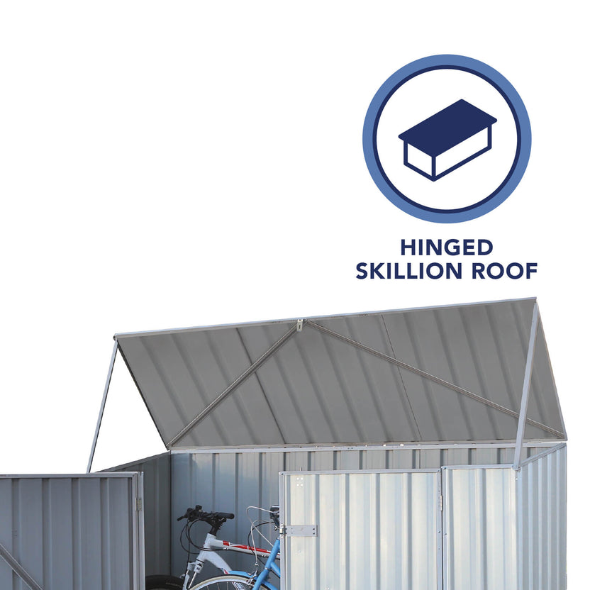 Mercia Absco Bike Store Metal Shed 7'5"x2'5"