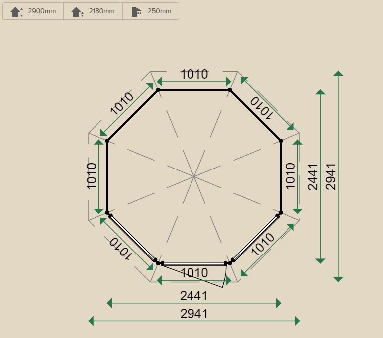 Lugarde Prima Burford Summerhouse 2.5m diameter