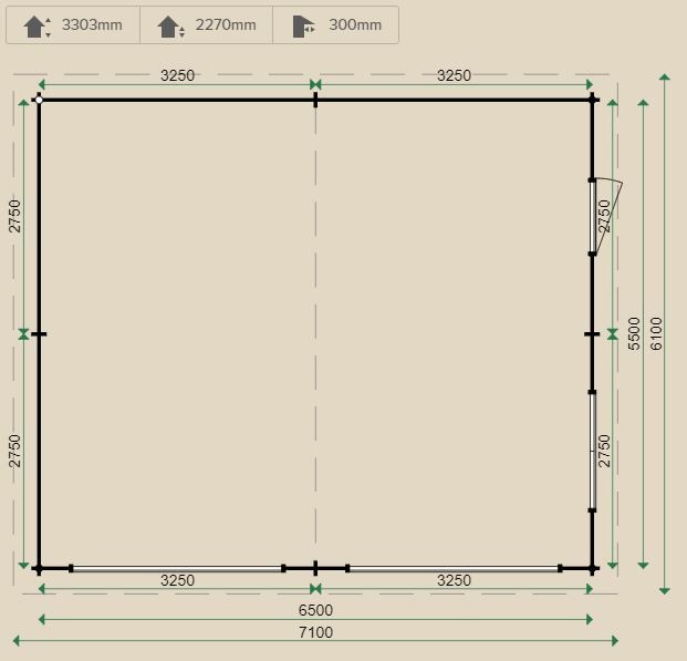 Lugarde Kent Double Garage 6.5mx5.5m
