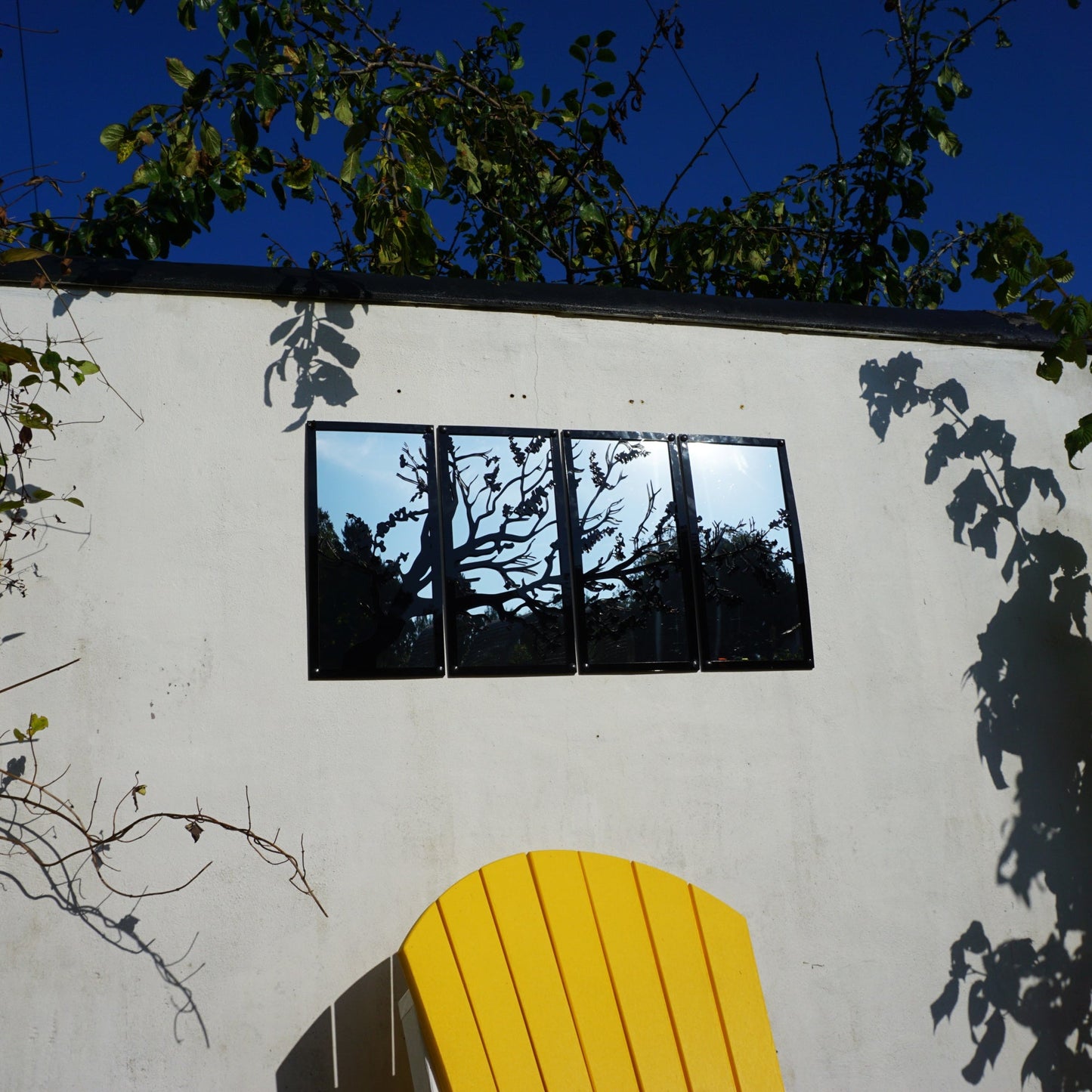 SunCatcher Garden Mirror Set of Four Panels Tree