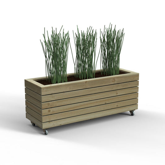 Linear Planter - Long with Wheels