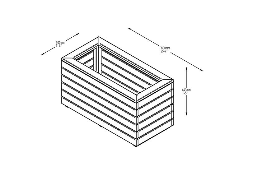 Linear Planter Double