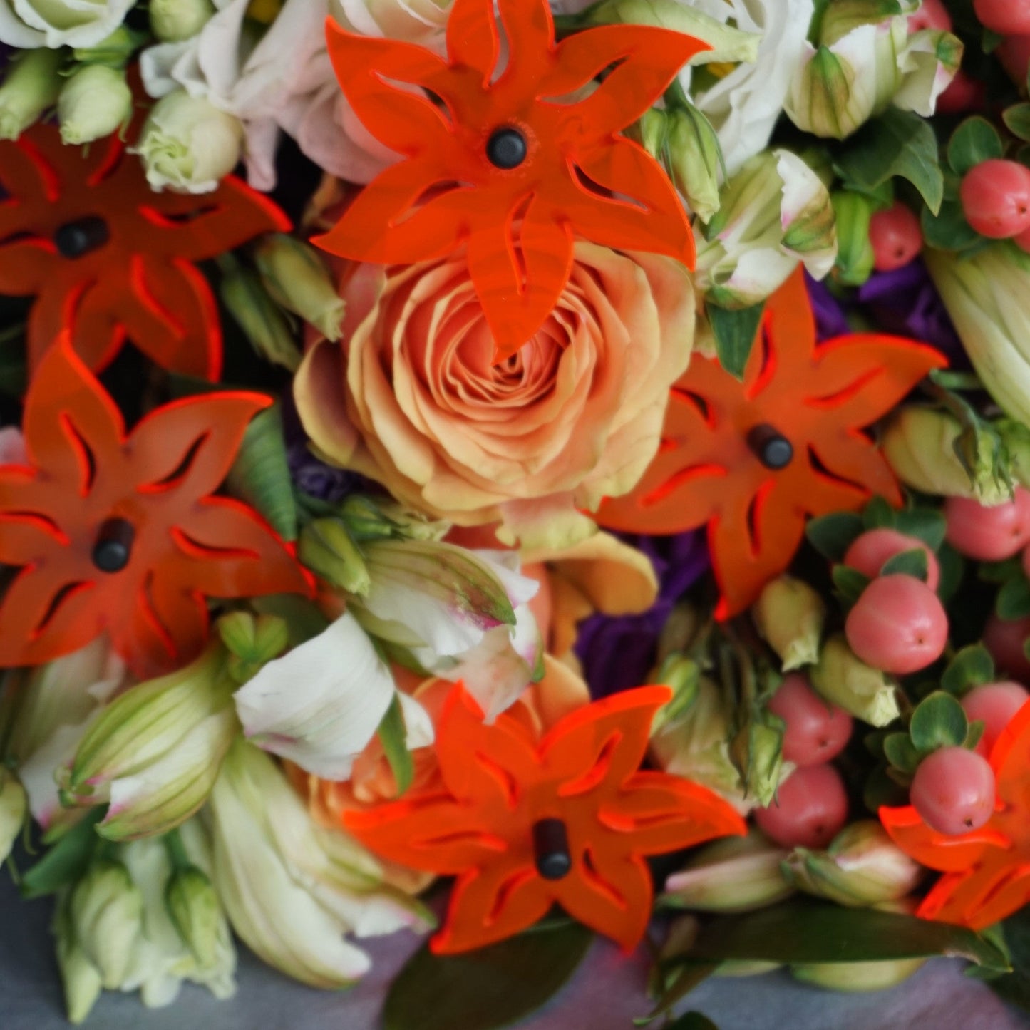 Medium Garden Décor Ornaments Set of 5 'Lotus'