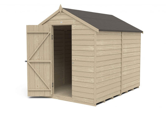 Overlap Pressure Treated 8×6 Apex Shed – No Window