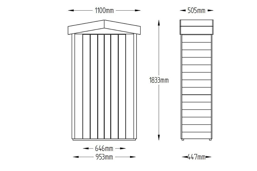 Apex Tall Garden Store – Pressure Treated
