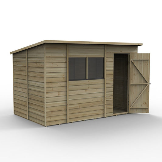 Overlap Pressure Treated 10×6 Pent Shed