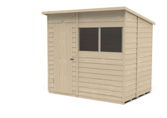 Overlap Pressure Treated 7×5 Pent Shed