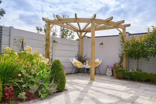 Premium 90 Degree Radial Corner Pergola