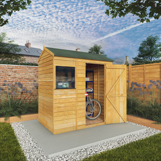 Overlap Reverse Shed Apex 6'x4'
