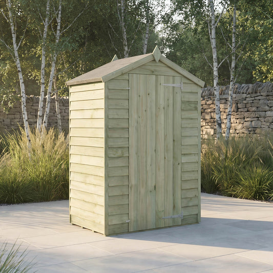 Overlap Apex Shed - Windowless 4'x3'