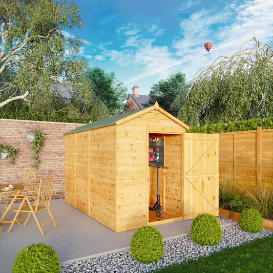 Mercia Dip Treated Shiplap Apex Shed 10'x5' Windowless