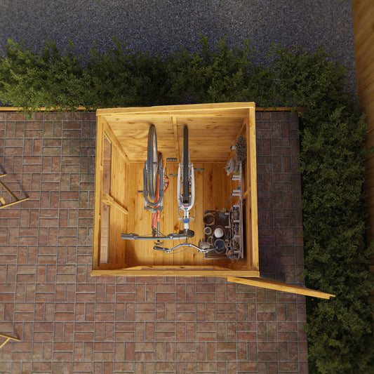 Mercia Dip Treated Shiplap Pent Shed 4'x4'