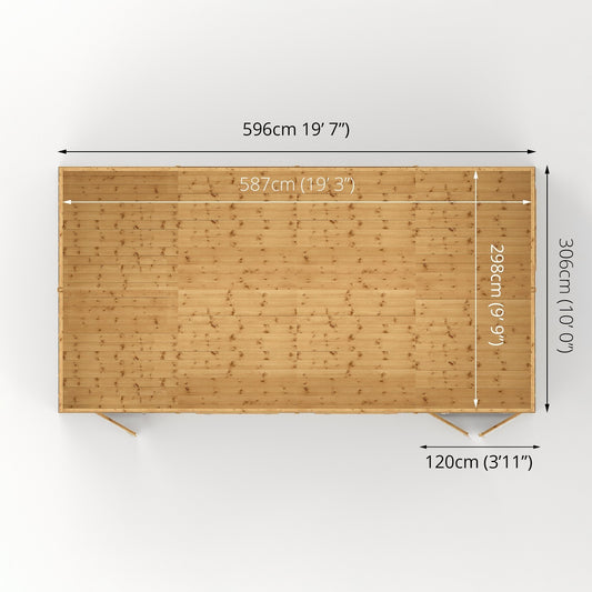 Mercia Premium Shiplap Reverse Apex Workshop 20'x10'