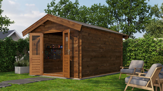 Lugarde Select - Suffolk Apex Roof Log Cabin 300x400cm
