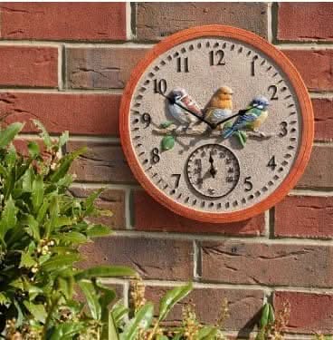 Robin Garden Wall Clock