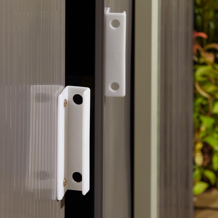 Rowlinson Trentvale Metal Apex Shed 10'x8' - Light Grey