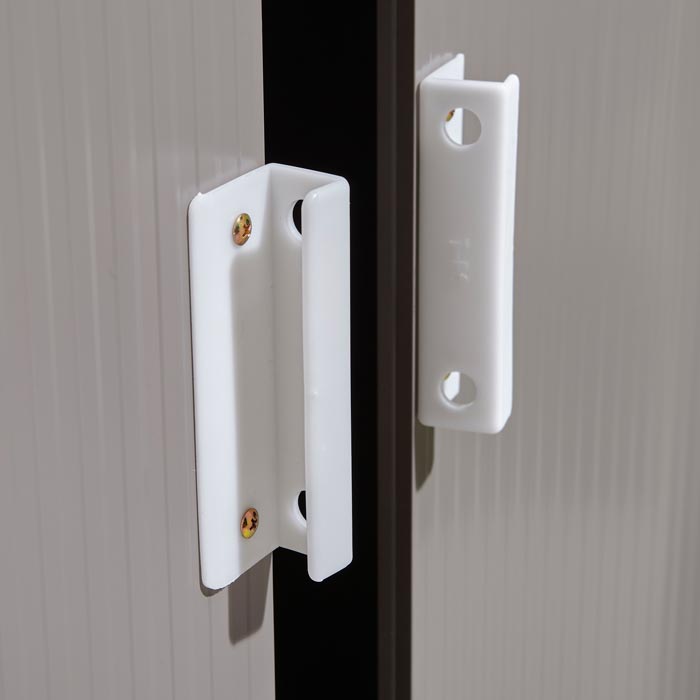 Rowlinson Trentvale Metal Pent Shed 6'x4' - Light Grey