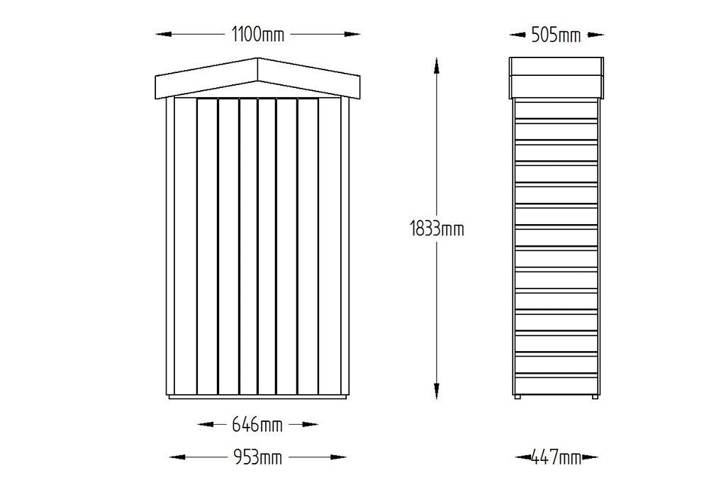 Shiplap Apex Tall Garden Store – Pressure Treated