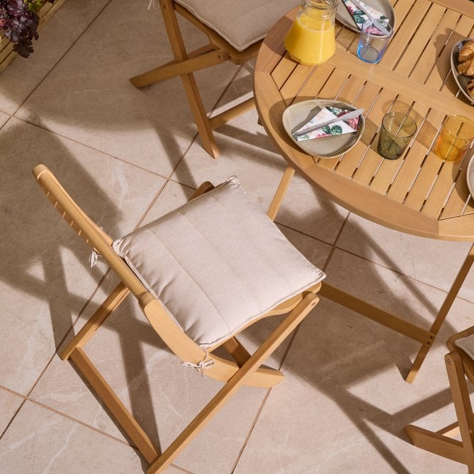 Ashdown Folding 4 Seat Dining Set With Cushions