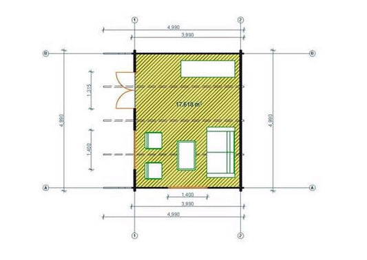 Liverpool Beating Planning Permission Log Cabin 5x4m Free Delivery