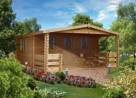 Gorbea Log Cabin 5m x 5.90m - 44mm