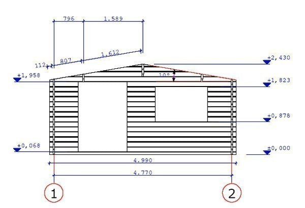 Liverpool Beating Planning Permission Log Cabin 5x4m Free Delivery