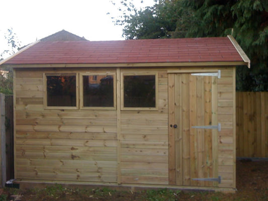 High Eaves Apex Shed 12'x8' - Taylors Garden Buildings (view 2)