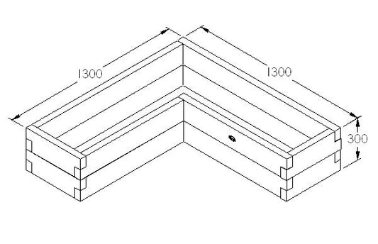 Caledonian Corner Raised Bed