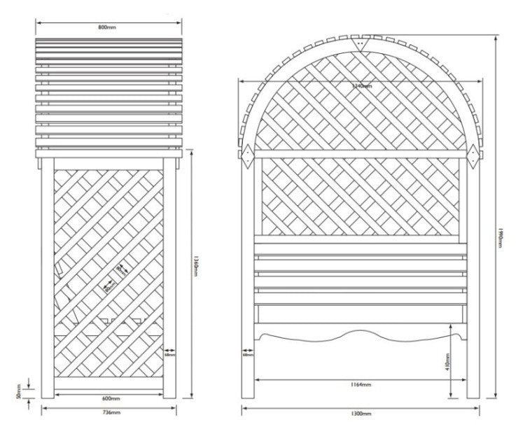 Victoria Seated Arbour