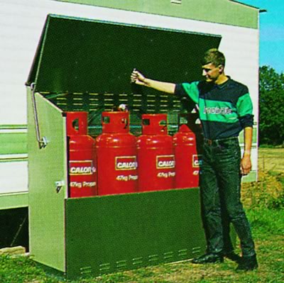 Senturion 447 Gas Cylinder Metal Storage Unit 6'5x2'8