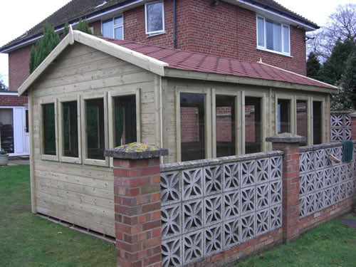 Tanalised potting shed 14'x10' - Taylors Garden Buildings (view 2)
