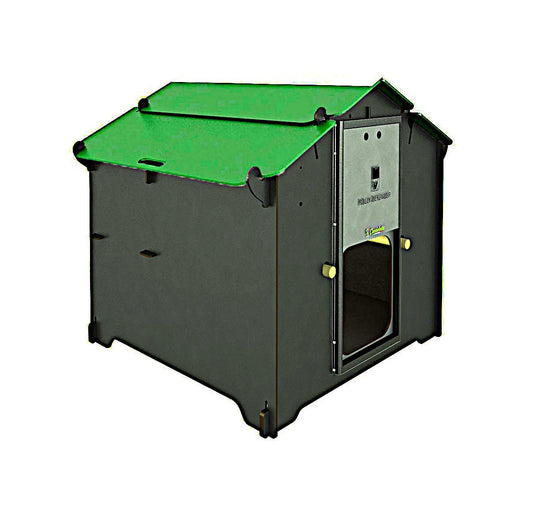 Easicoop Eco HPL chicken coop 5 medium sized birds (Black)