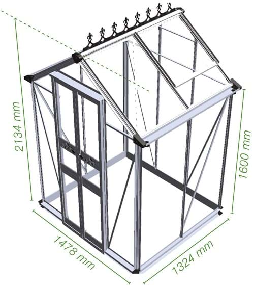Halls Cotswold Birdlip 44 Greenhouse