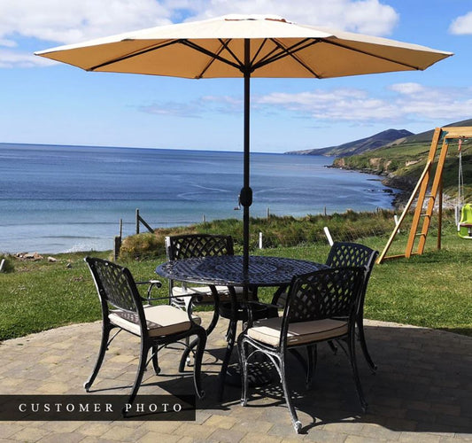 Fitzhenry - 4 Seat Set with 122cm Round Table (Bronze)