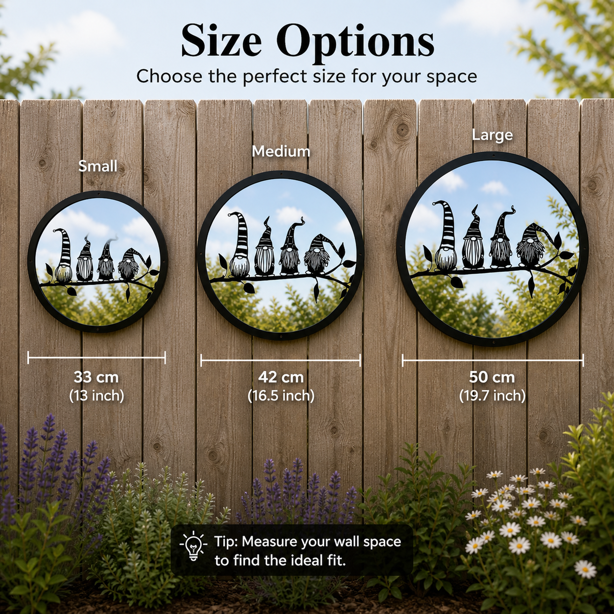 Four Friendly Gonks Garden Mirror - Taylors Garden Buildings (view 2)